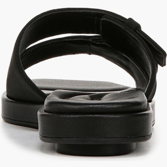 NWB Vince. RHODE-2B BLACK FB LEATHER UPPER & LINING Slide Sandal Size 8, 8.5, 9 - Picture 8 of 16